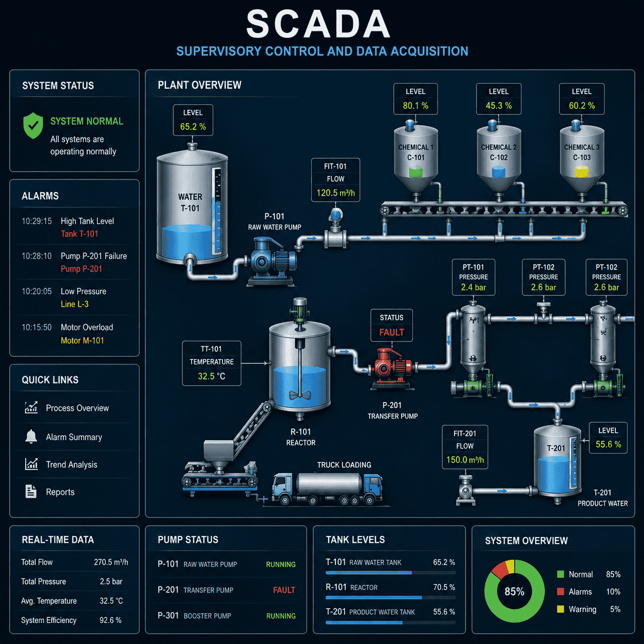SCADA (Supervisory Control and Data Acquisition)